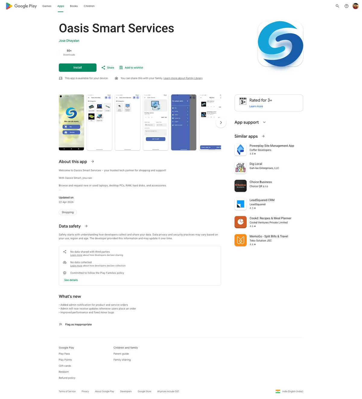 Oasis Smart Services — screenshot 2